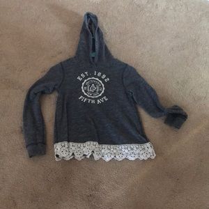 11/12 Abercrombie and Fitch long sleeve w/ hood